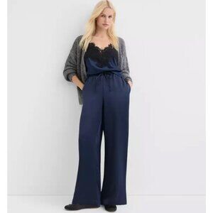 LOFT Sawyer Pull On Pants in Satin